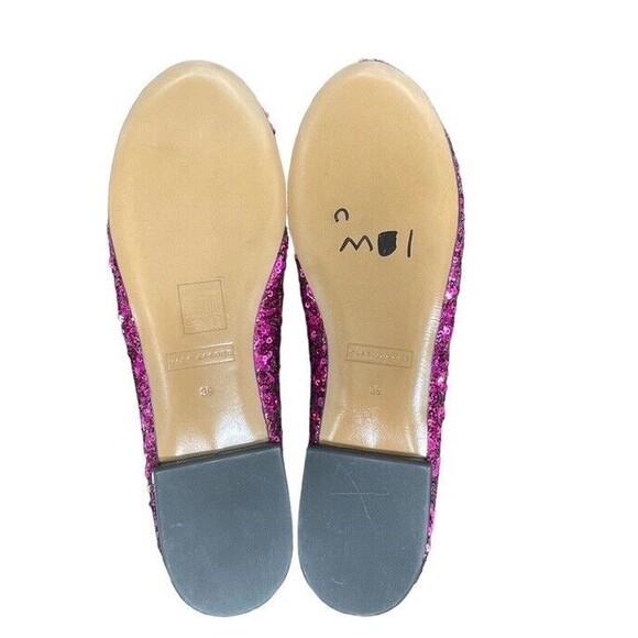 Marc Jacobs Sequins Interlock Bow Leather Ballet Flats Formal Chic EU38 US8 NEW - Picture 9 of 14